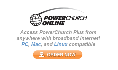 PowerChurch Online is our Online Church Management Software for Windows, Mac, and Linux