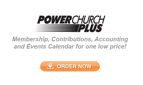 PowerChurch Plus - All in one Church Management Software that includes Membership, Contributions, Accounting, Events Calendar, and more!